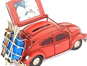 Resim Knm-1210E-3398SS Dekoratif Metal Araba Çerçeveli ve Kumbaralı Hediyelik 