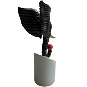 Resim Klc Modern Fil Heykel Siyah 