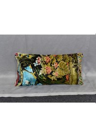 Resim Zehra Abla Halı Yeni El Dokuma Dekoratif Lumbar Kilim Kırlent Yastık Kılıfı 6608 Çok Renkli 