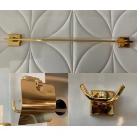Resim Sedef 3’lü Gold Banyo Seti 
