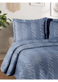 Resim Aspen 3 Parça Çift Kişilik Pike Takımı Lacivert 240 X 260 Cm Lacivert 