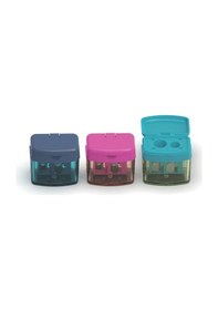 Resim Faber Castell Mini Box Trendy Çift Gözlü Kalemtraş Ana Renkler / 
