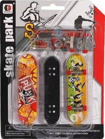 Resim Mini Parmak Kaykay 3'lü Sök Tak Aksesuarlı 3+ Yaş Çok Renkli 