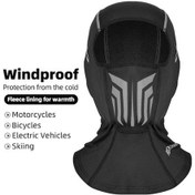 Resim My Topped Rockbros Outdoor Yumuşak Rüzgar Geçirmez Balaklava - Kış Aktiviteleri İçin Mükemmel Koruma Siyah Siyah 