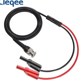 Resim Cleqee P1010 180 Derece Test Probu Bnc/ Kırmızı-Siyah Korumalı Banan 1,2mt Kablo 