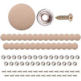 Resim 30 Adet Araba Tavan Bezi Sabitleme Vidası Araba Tavan Sabit Tokası Çıtçıtlı Perçin Tutucu Otomotiv Tavan Döşemesi Tamir Düğmesi Bej - Kaiyi 