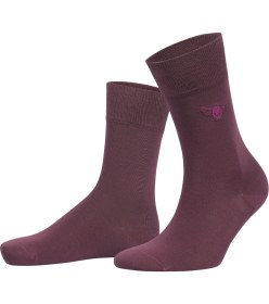 Resim Colorcool Bordo Düz Renk Merserize Çorap 