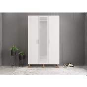 Resim Açelya Portmanto Vestiyer Çam Beyaz - M4 120cm Montaj Dahil 