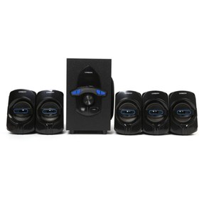 Resim Genel Markalar Serisi Bluetoothlu 5+1 Dijital Ekran Radyolu Usb Ses Sistemi uyumlu 