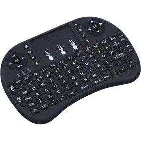 Resim Mini Keyboard Ri İ8 Air Smart Tv Işıklı Mini Klavye Dokunmatik Mouse 