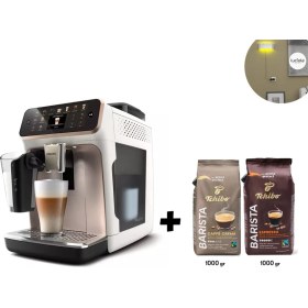 Resim Philips Tek Dokunuşla Latte Macchiato Köpürtülmüş SÜT12 Çeşit Sıcak-Soğuk Içecek Tam Otomatik Espresso Makinesi 2kg Kahve + Lambader Hediyeli 