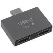 Resim Crackedice Usb C Erkek - Çift Usb C Dişi Ayırıcı Dönüştürücü Adaptör 
