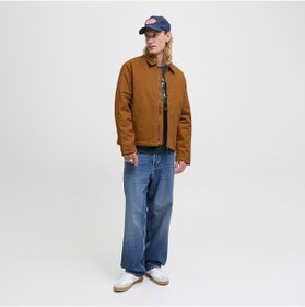 Resim Jack & Jones Dover Worker Erkek Kahverengi Ceket 12278797-mksr Kahverengi 