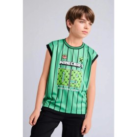 Resim DeFacto Minecraft Bisiklet Yaka Yeşil Atlet Erkek Çocuk H6716A826HS 