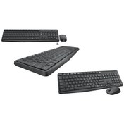 Resim Logitech 920-007948 Mk235 Rusça Kablosuz Klavye Mouse Set Lazer 