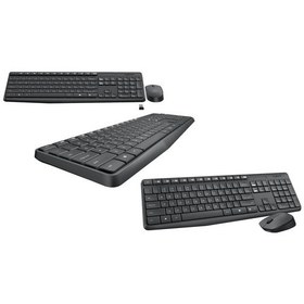 Resim Logitech 920-007948 Mk235 Rusça Kablosuz Klavye Mouse Set Lazer 