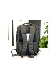 Resim Laptop Gözlü Deri Görünümlü İnce Tasarımlı Sırt Çantası Baggaj S24115 Siyah 