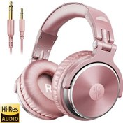 Resim Pembe Altın Oneodio Pro 10 Kablolu Kulaklık Kulak Üstü Hi-res Ses Kablolu Kulaklık Mikrofonlu Studio Dj Stereo Kulaklık 3.5mm/6.35mm 