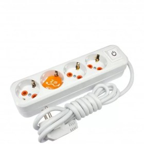 Resim Skygo Asel 4'lü 2 Metre Anahtarlı Priz 