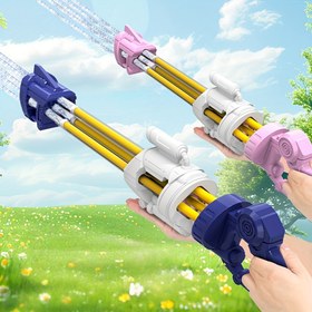 Resim 1 Adet Basınçlı Dış Mekan Su Blaster - Ergonomik Tutma Yeri ve Hızlı Dolum Tankı ile Yüksek Hacimli Ayarlanabilir Püskürtücü, Plaj, Havuz, Yaz Takımı Oyunları için Taşınabilir Su Savaşı Ekipmanı (Pil Gerekmez), Yüksek Kaliteli Sprey, Dayanıklı Plastik Yapı 