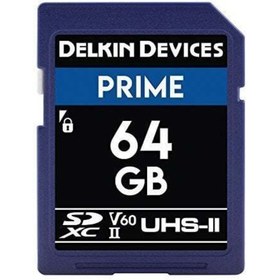 Resim Delkin 64gb Prime Sdxc Uhs-ıı 280mb/s V60 Hafıza Kartı 