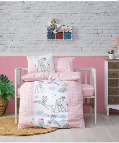 Resim Cotton Box Bambi Pembe Bebek Nevresim Takımı 