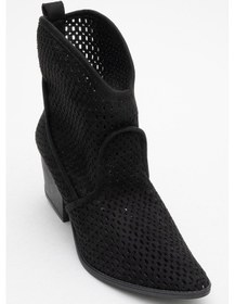 Resim Luvi Shoes Pera Siyah Kadın Kalın Topuklu Yazlık Bot Siyah 