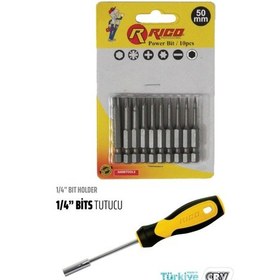 Resim Rıco Torx Bits Uç Takımı Adaptör Tutucu 