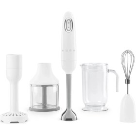 Resim Smeg Beyaz Renkli Kettle-Filtre Kahve Makinesi ve El Blender Seti Modern Tasarım 