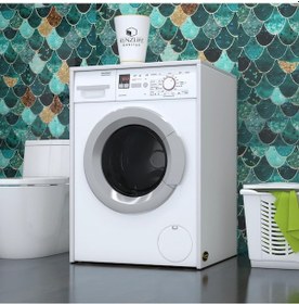 Resim Kenzlife Çamaşır&kurutma Makinesi Dolabı Büyük Boy Afanasi Byz 100 80 70 Banyo Kapaksız Arkalıksız Beyaz 