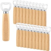 Resim Sagrado 20 Adet Paslanmaz Çelik Şişe Açacağı Barmen Ahşap Bira Açacağı Elma Şarabı Şarap Açacağı Şişe Açacağı Ahşap Saplı Dıy (Yurt Dışından) 