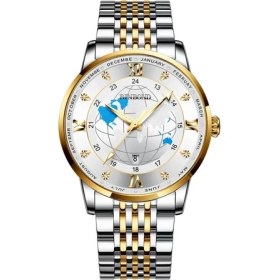 Resim Bınbond B1117 Toprak Kadran Tokalı Quartz Saat Beyaz (Yurt Dışından) 