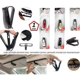 Resim Gözlük Tutucu Klips Tip Kompakt Tasarım Üniversal Renkli Glz03510032 1 Adet 