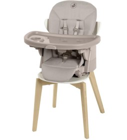 Resim Maxi-Cosi Minla Plus 6'sı Bir Arada Ahşap Görünümlü 4 Tekerlekli Mama Sandalyesi Beige 