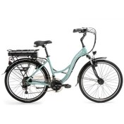 Resim Bisan Florida Elektrikli Bisiklet 43 Cm V 26 Jant 21 Vites Çağla Yeşili Beyaz Yeşil 