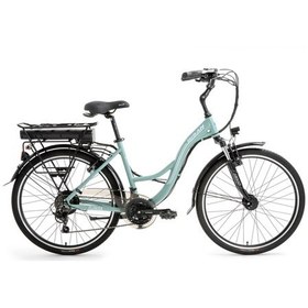 Resim Bisan Florida Elektrikli Bisiklet 43 Cm V 26 Jant 21 Vites Çağla Yeşili Beyaz Yeşil 
