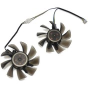 Resim 2pcs/lot Ga82s2h Galax İçin Fit Gtx1060 Soğutucu Fan Kfa2 Geforce Gtx 1060 Grafik Kartları Yedek Fan Olarak 