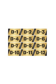 Resim Özarslan Dizayn Metal Kapı, Masa, Dolap, Posta Kutusu Numarası 7cmx14cm Altın Renk 