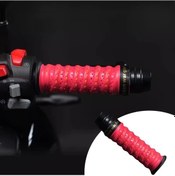 Resim Turcoshop11 Seametal 1 Adet Kırmızı Motosiklet Bisiklet Gidon Bantı Yumuşak Anti Vibrasyon 