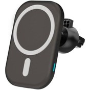 Resim Genel Markalar 15w Iphone 12 13 14 15 16 Pro Max Mini Magsafe Kablosuz Araç Şarj Aleti 