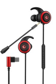 Resim Rampage RM-K34 FLASH Type C Telefon Uyumlu RGB Gaming Siyah/Gri Kulak İçi Mikrofonlu Kulaklık 