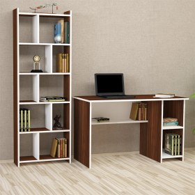 Resim Kalender Dekor Avel Snow 120 cm Çalışma Masası Takımı 