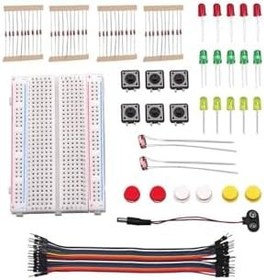 Resim Elektronik Başlangıç Seti Arduino Starter Kit Breadboard Led 
