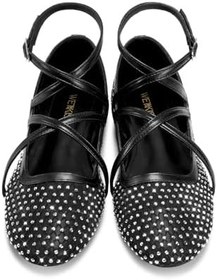 Resim wetkiss Örgü bale Flats kadınlar için yuvarlak ayak balerin Flats ayakkabı rahat ayarlanabilir ayak bileği kayışı Fishnet Mary Jane daireler 