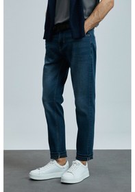 Resim Lufian Eduard Smart Jean Erkek Pantolon Slim Fit Mavi Mavi 111200195100300 Mavi 
