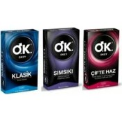 Resim Okey Prezervatif Klasik 10 Lu + Sımsıkı 10 Lu + Çifte Haz 10 Lu 