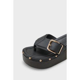 Resim Capone Outfitters Kristi Dolgu Topuk Parmak Arası Kadın Sabo Terlik 