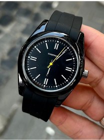 Resim Choppers Siyah Silikon Kordon Minimalist Erkek Kol Saati - Şık Ve Klasik Tasarım Siyah 