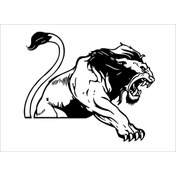 Resim SEÇ Pençe Atan Kaplan Sticker Çok Amaçlı Sticker Etiket 