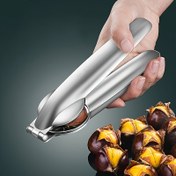 Resim Paslanmaz Çelik Kestane Kırıcı Sheller - 1pc Ceviz Plier Ceviz Açacağı, Çok Fonksiyonlu Mutfak Aleti, Dayanıklı Metal Ceviz Kırıcı Aleti Tüm Cevizler için 